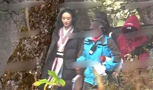 赵丽颖有翡造型什么样子 赵丽颖有翡造型片场照曝光
