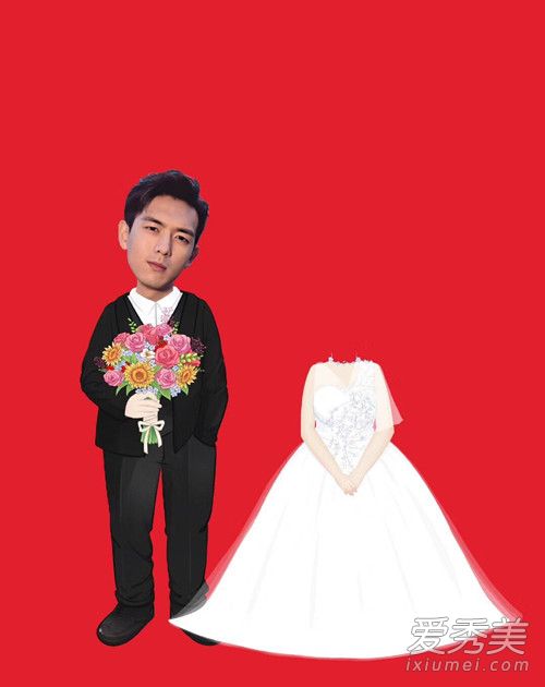 抖音韩商言李现女朋友P图素材图片 李现情侣P图素材高清无水印