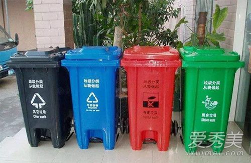 红色垃圾桶应投放什么垃圾 垃圾桶颜色各代表什么垃圾