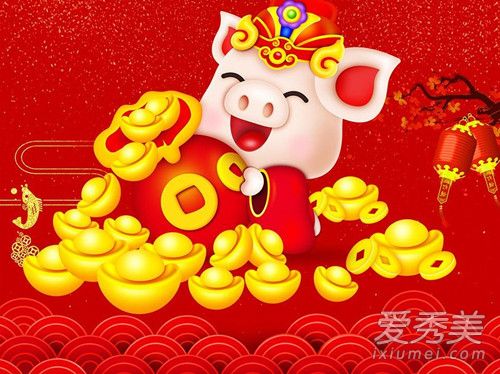 2019猪年招财头像 猪年微信招财头像图片