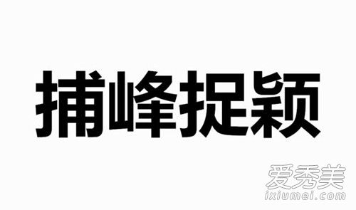 捕峰捉颖是什么梗 捕峰捉颖是什么意思