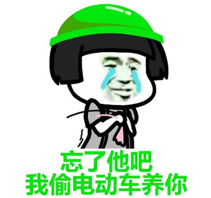 我偷电瓶车养你什么梗 我偷电瓶车养你表情包