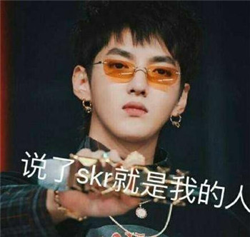 中国新说唱吴亦凡skr表情包 吴亦凡skr高清无水印gif图片