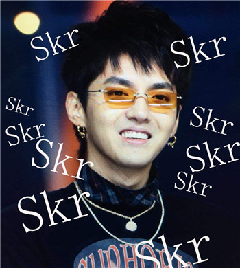 中国新说唱吴亦凡skr表情包 吴亦凡skr高清无水印gif图片