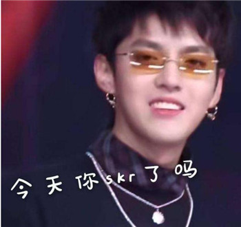 中国新说唱吴亦凡skr表情包 吴亦凡skr高清无水印gif图片