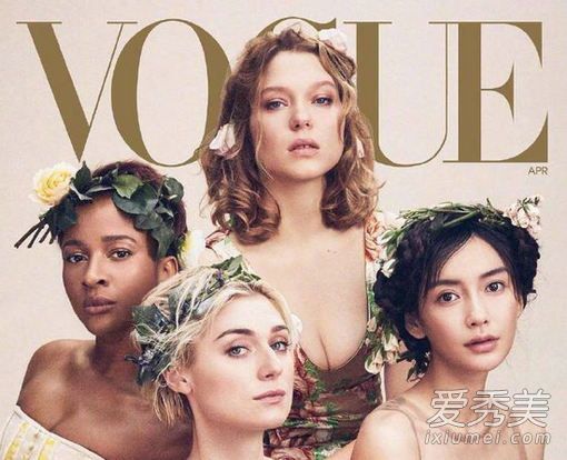 Angelababy登上美国版Vogue封面怎么回事 与寡姐同框比美
