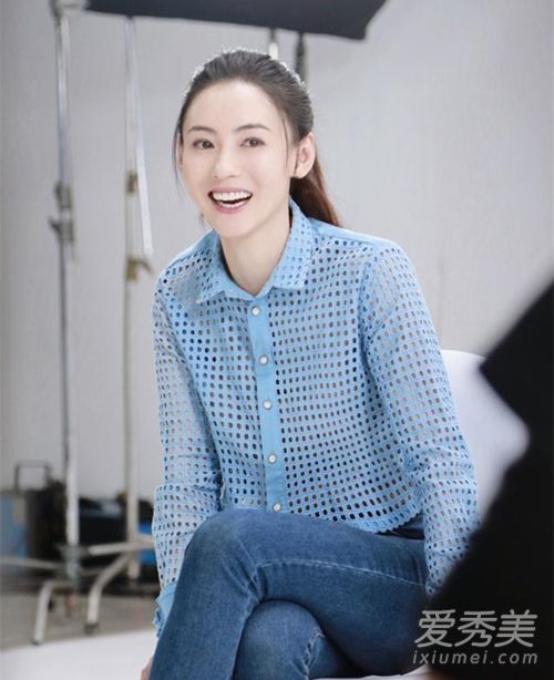 张柏芝扎马尾 少女感十足宛如18岁