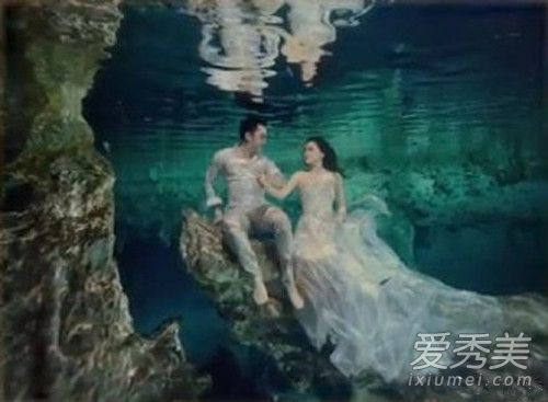 阿娇水下婚纱照是什么样子 阿娇水下婚纱照片