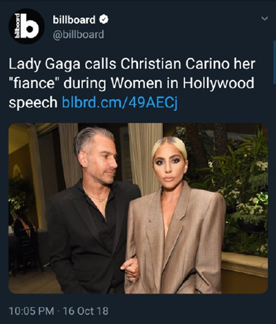 Lady Gaga订婚是怎么回事 Lady Gaga订婚对象是谁