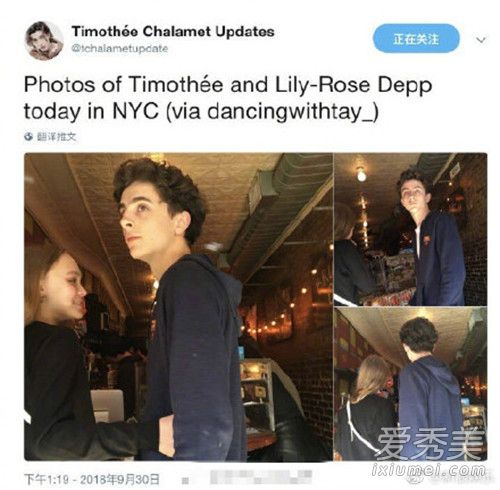 甜茶和德普女儿怎么回事 甜茶和德普女儿什么时候在一起的