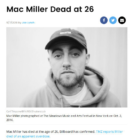 mac miller去世是怎么回事 mac miller为什么去世