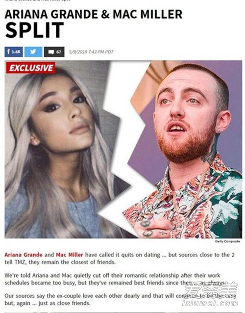 A妹分手怎么回事 A妹Ariana Grande和Mac Miller为什么分手