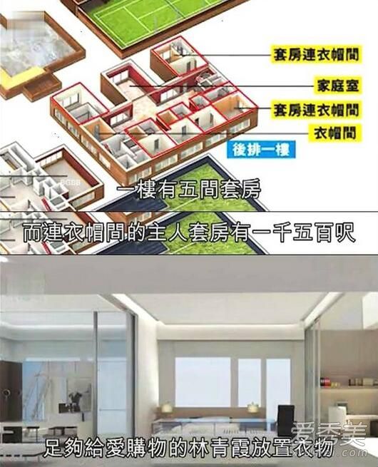 曝林青霞豪宅内部 自带绿地网球场上亿豪宅令人咋舌