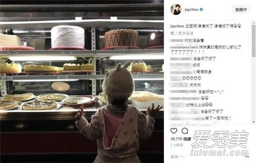 昆凌更新ins小周周吹蜡烛背影 周杰伦女儿小周周真名叫什么
