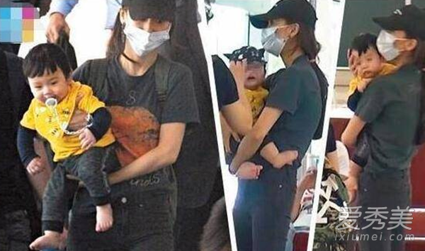 黄晓明baby的儿子小海绵正面照曝光