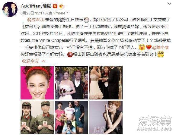 应采儿怎么评价张柏芝 陈小春爱张柏芝还是应采儿