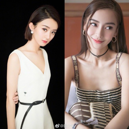 赵丽颖Angelababy首度合体 两大女神同台谁更美