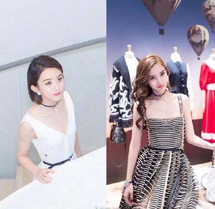 Dior中国区大使赵丽颖和angelababy同台亮相