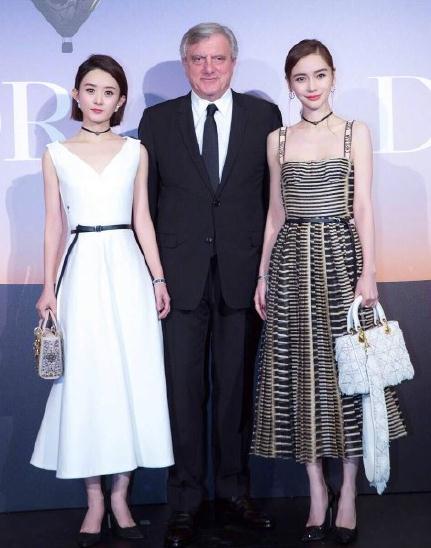 Dior中国区大使赵丽颖和angelababy同台亮相