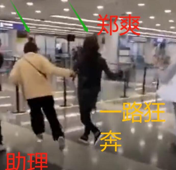 郑爽机场被追着跑 私人行程被曝光惊恐脱逃视频曝光太吓人