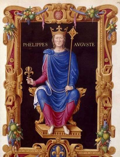法国国王腓力二世照片