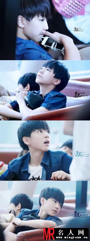 TFBOYS王俊凯牛仔上衣生活照(1)