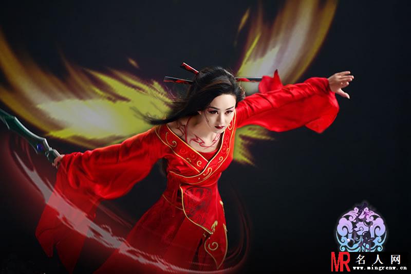赵丽颖《花千骨》化身妖神 一袭红衣冷艳霸气(1)