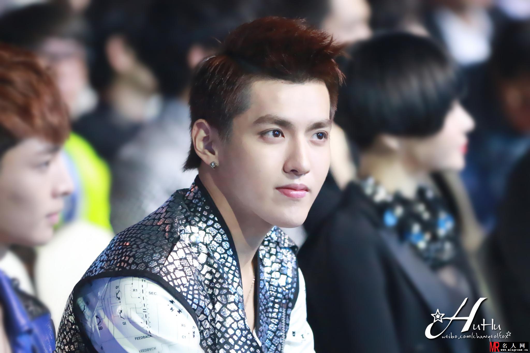 2013年EXO音乐风云榜表演吴亦凡图片 颜值太高引爆全场(1)