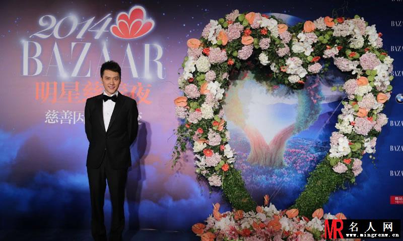 2014年芭莎明星慈善夜 冯绍峰帅气黑礼服登场(1)