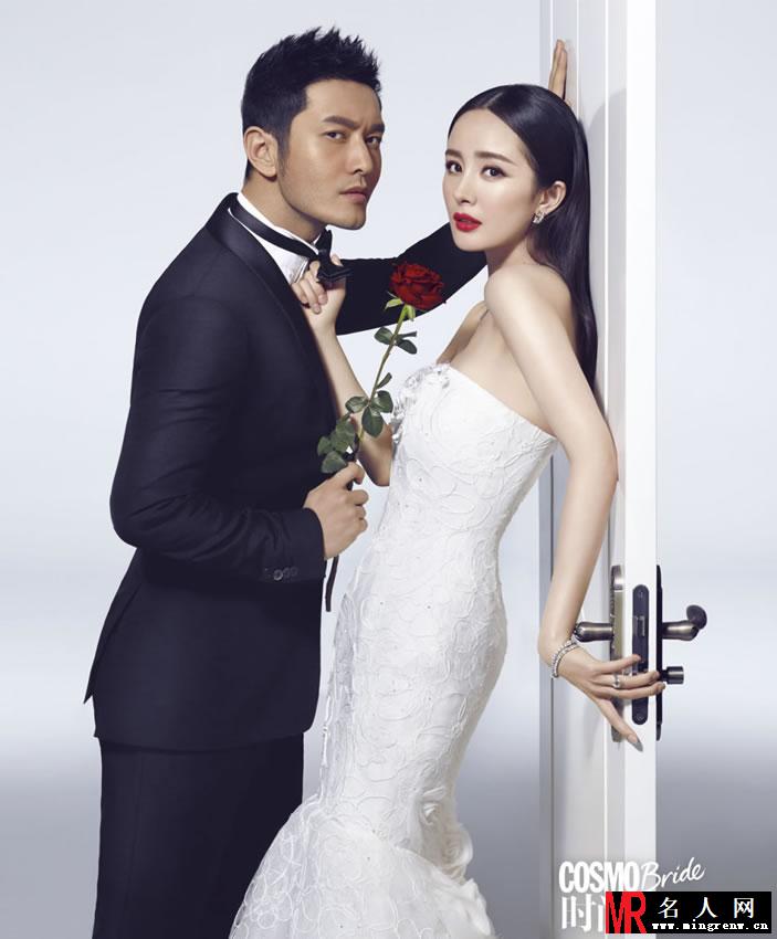 黄晓明杨幂拍摄婚纱大片 俊男美女玩壁咚(1)