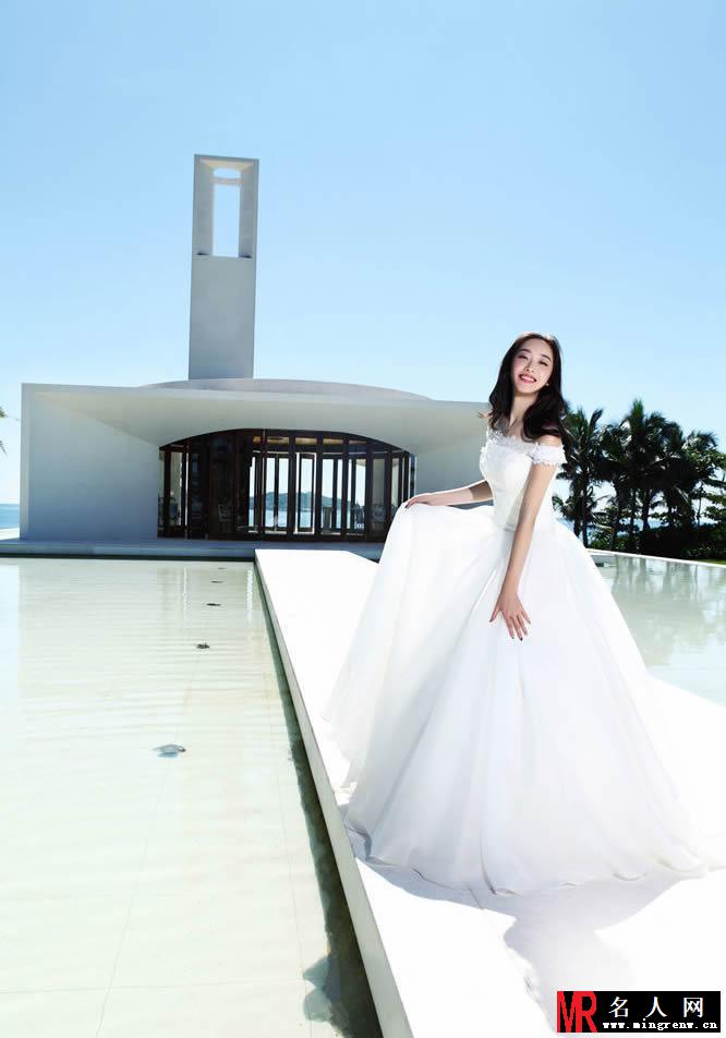 蒋梦婕首披婚纱拍写真 异国风情诠释另类新娘(1)