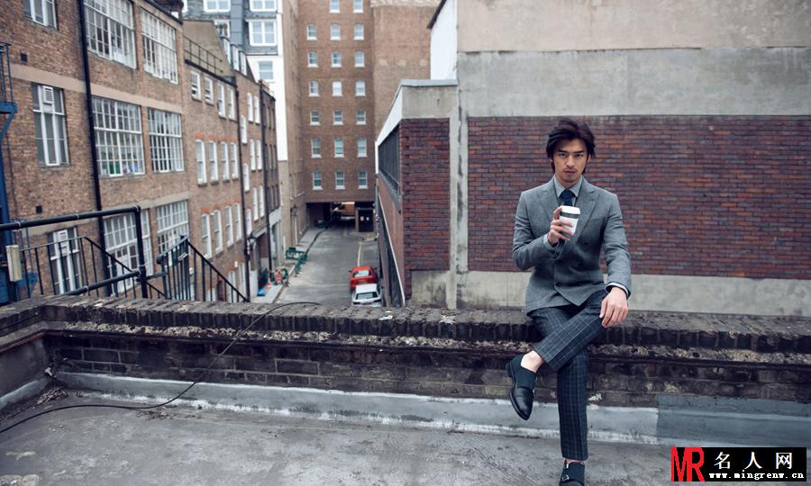 陈柏霖休闲雅痞写真 玩转伦敦街头时尚(1)