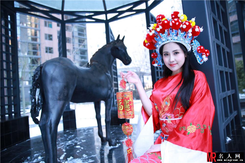 K奶戴予桐情人节拍写真 秀爆乳变最美女财神(1)