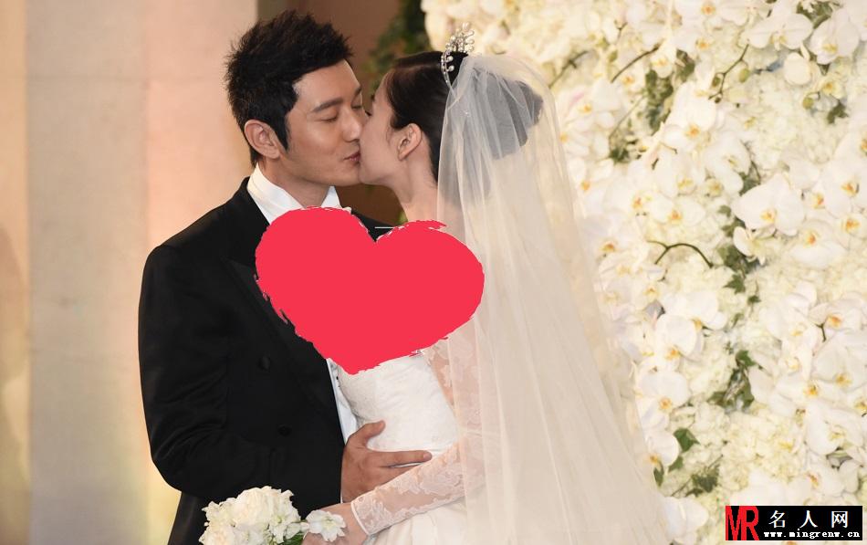 黄晓明Angelababy挽手亮相 新婚夫妻甜蜜亲吻(1)