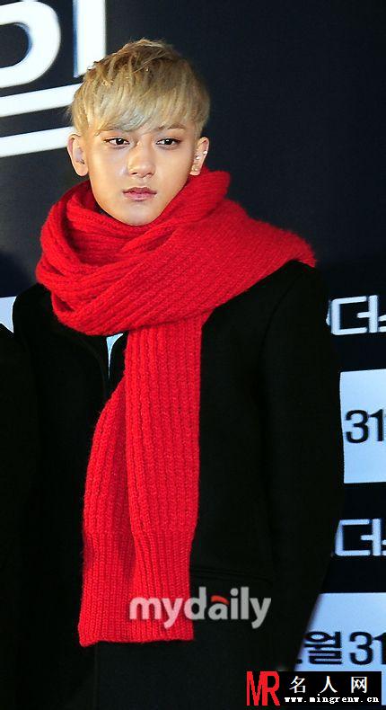 2013年12月EXO帅气亮相Ender’s Game现场黄子韬图片(1)