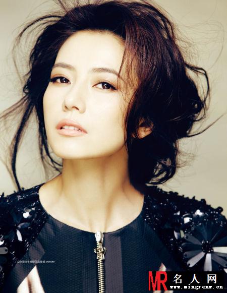 高圆圆登《时尚cosmopolitan》芒果黄释放初春朝气(1)