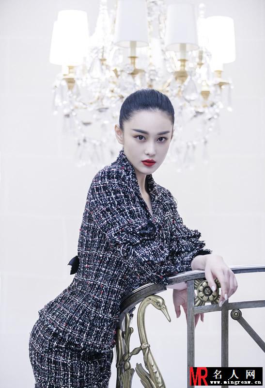张馨予优雅套装写真 红唇尽显妩媚诱惑(1)