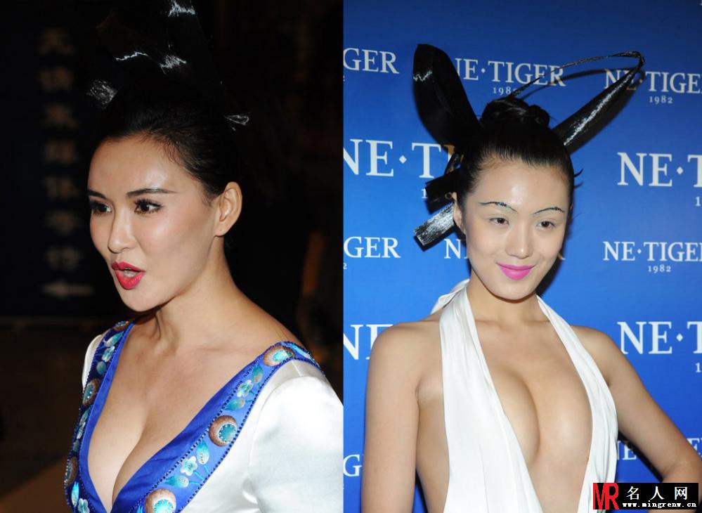 莫小棋性感深V秀半球 与变4女郎拼丰乳(1)