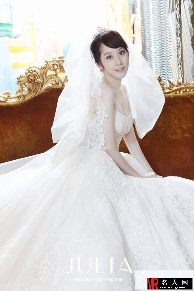 许慧欣晒婚纱照 唯美出镜却不见老公身影(1)