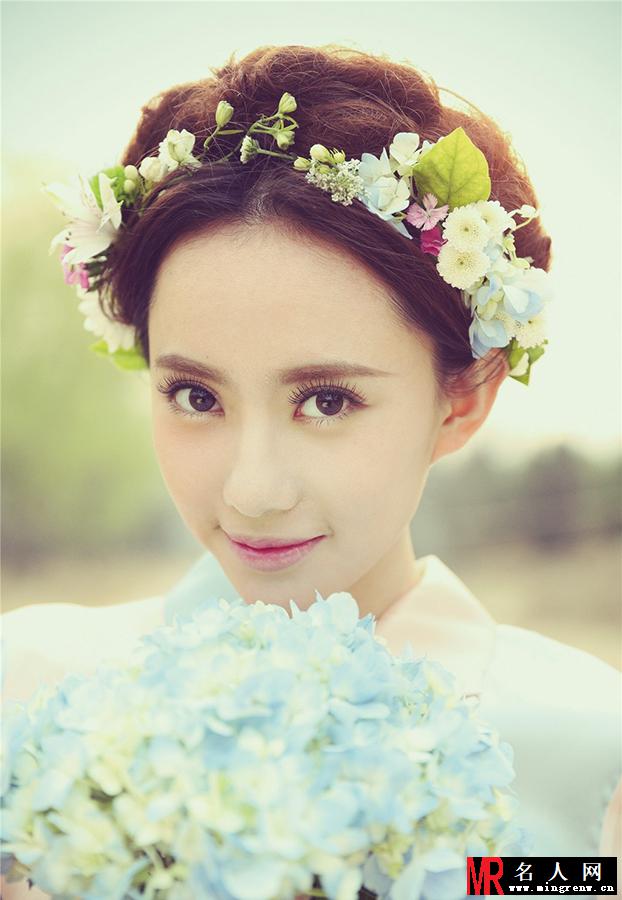 刘萌萌梦幻写真 花仙子造型清新(1)
