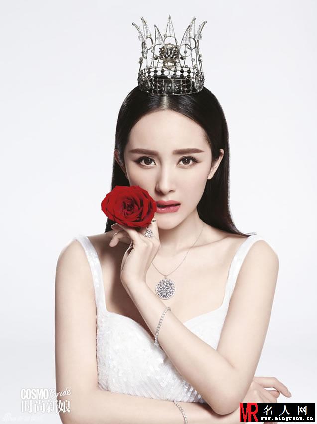 黄晓明杨幂拍摄婚纱大片 俊男美女玩壁咚(1)