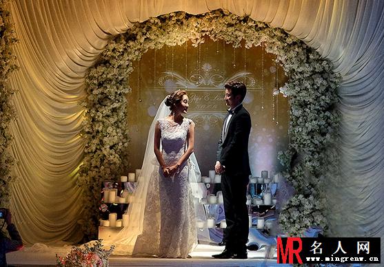 高梓淇蔡琳完婚 梦幻婚礼令人向往(1)