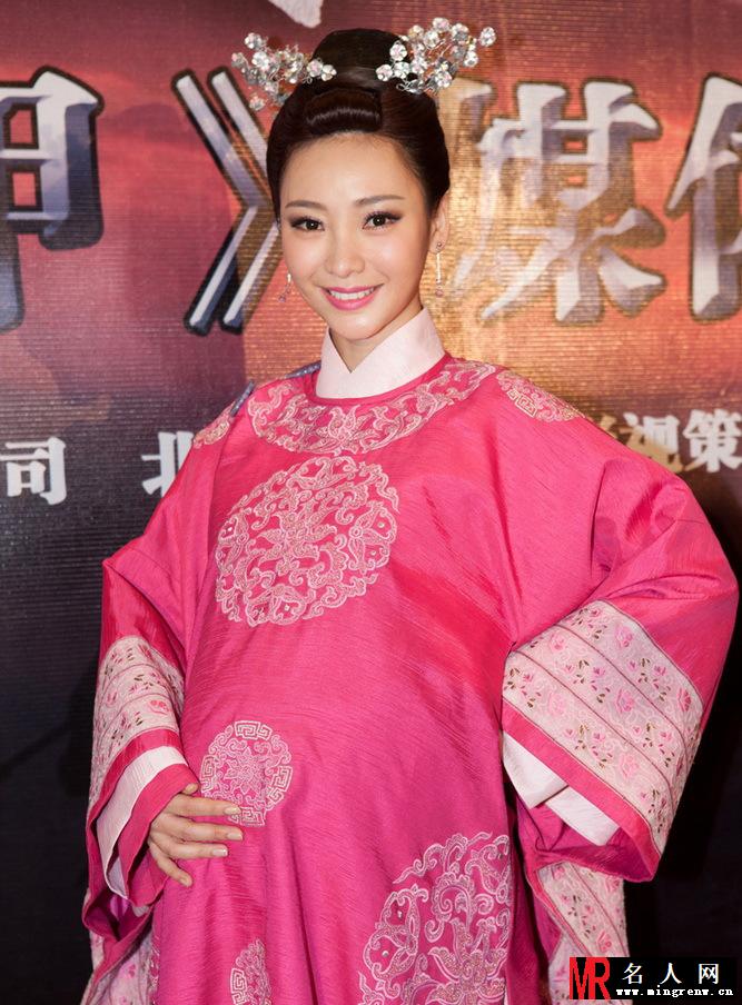 龙门飞甲媒体见面会 柳岩挺大肚古装亮相(1)