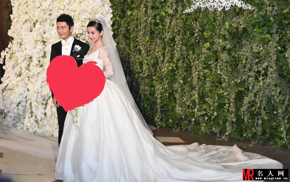 黄晓明Angelababy挽手亮相 新婚夫妻甜蜜亲吻(1)