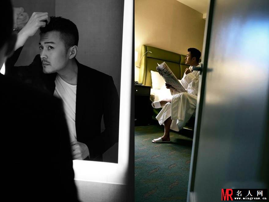 于小伟大尺度写真 着浴袍展熟男魅力(1)