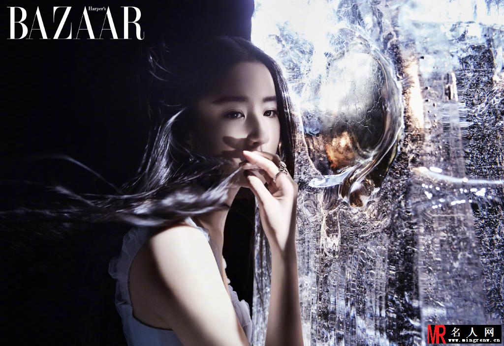 刘亦菲时尚芭莎写真 展示女性力量之美(1)