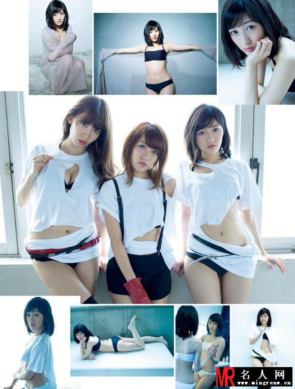 AKB48《花花公子》写真 互相撕衣尽显诱惑(1)
