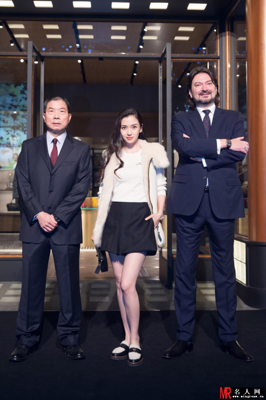 Angelababy出席品牌活动 人气爆棚(1)