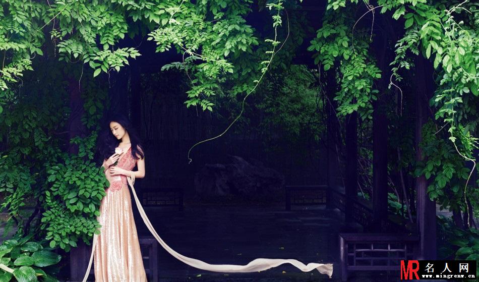 倪妮大片古韵美如画 仙气十足(1)