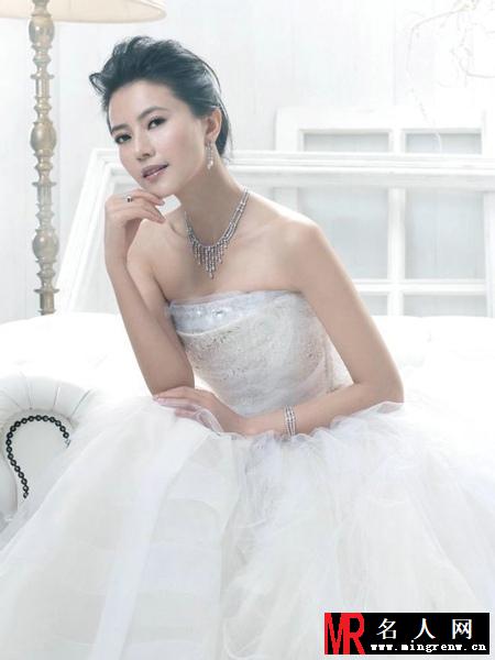 高圆圆婚纱系列写真 楚楚动人(1)
